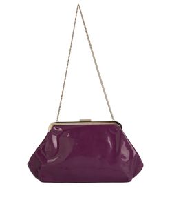 Shoulder Bag, Patent, Purple, DB, 3
